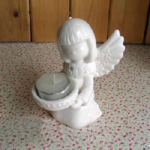 Ceramic Angel Candle Holders, Candle Accessories