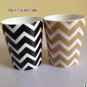 ceramic candle jars decal containers