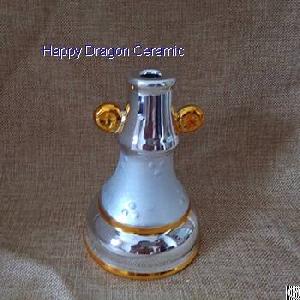 gold ear shape ceramic trophy components stems