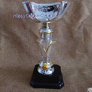 Golden Leaf Ceramic Sports Trophies, Appreciation Awards