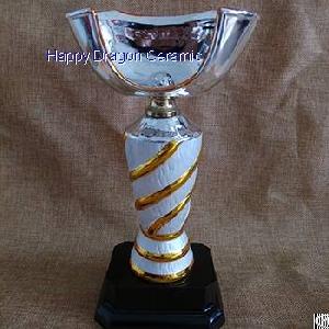 golden stripe ceramic sports trophies trophy cups