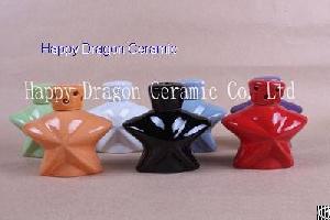 star shape ceramic essential oil diffusers diffuser bottles