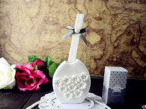 White Essential Oil Diffusers With Ceramic Flowers, Diffuser Bottles