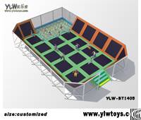 New Trampoline Park With Ball Pool, Kids Combination Jumping Bed, Sport Fitness Trampoline