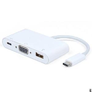 Usb 3.1 Type C To Usb 3.0 Vga Adapter With Type C Charging Port