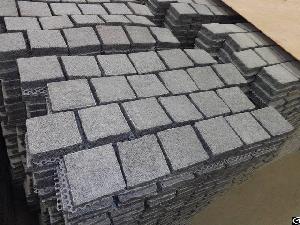 G654 Chinese Dark Grey Granite Cubes Paving Stone