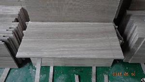 Wooden White Cut To Size Tiles China White Marble