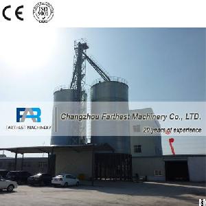 galvanized grain storage bin silo