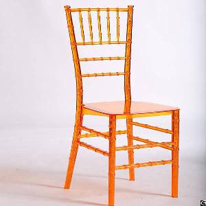 Perfect For Indoor Or Out Door Events Acrylic Transprent Chair , Chivari Chairs