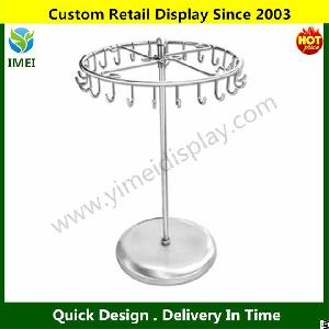 24-hook Metal Rotating Necklace Or Bracelet Jewelry Display Stand Ym5-193