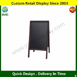 frame chalkboard antique finish wood sidewalk pavement menu board sign ym5 618