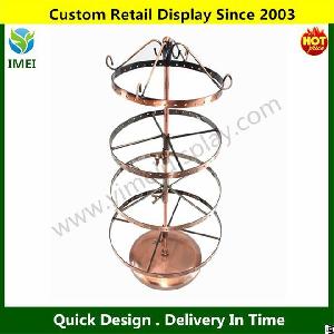 Hot Sale Rotating Earrings Jewelry Display Stand Rack 72 Pairs Holder Ym5-192