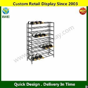 Nine Tier Wire Storage Of Wine Rack Ym5-700