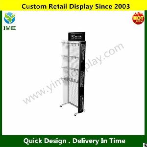 Silver 3 Shelves Shop Display Stands , Bottles Exhibiting Display Cases Ym5-714