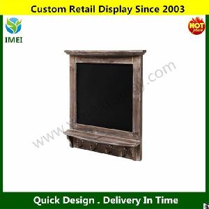 Wall Mounted Country Brown Rustic Wood Framed Memo Black Chalkboard Ym5-624