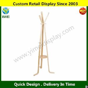 wooden coat rack clothes stand hanger light wood ym5 910