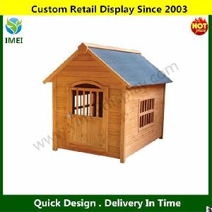 Wooden Outdoor Dog Products With Shelter Weather Proof Ym5-581