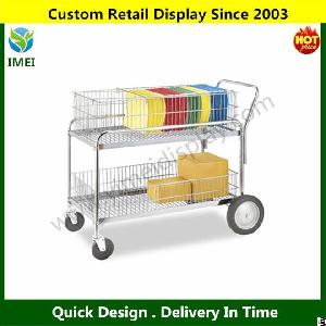 Wire Basket Office Mail Cart Ym5-888