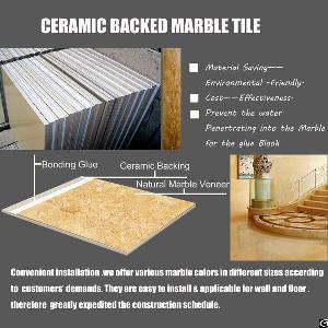 Ceramic Backed Marble Tile