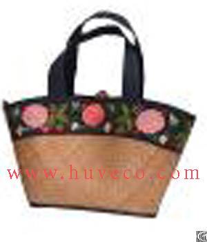 handmade rattan ladies handbag