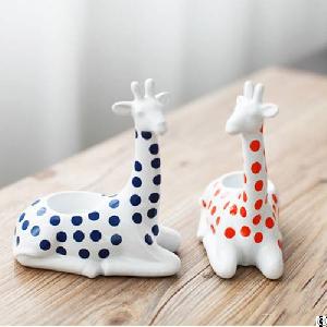 Ceramic Deer Candle Holders, Candle Stands, Tea Light Holders