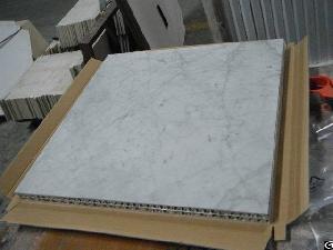 Carrara Marble Honeycomb Panel