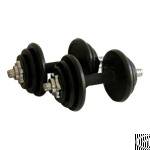 home gym fitness equipment dumbbell indoor exercise rubber coat uds 41