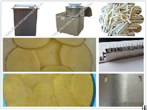 potato cutting machine strip slice crinkle