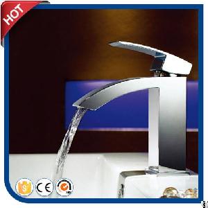 brass waterfall basin faucet