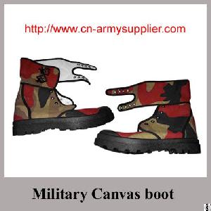 Camouflage Army Green Khaki Navy Blue Canvas Military Boot