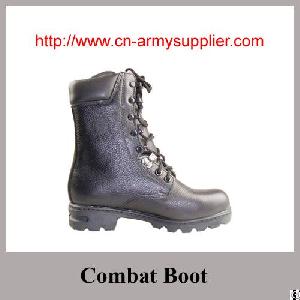 grain leather ankle military combat boot