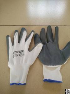 nitrile palm coated glove