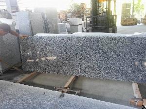 Spray White Granite Polished And Flamed Tiles