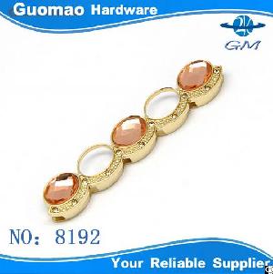 oval crystal bag gold metal