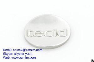 Custom Metal Logo Plate For Handbags With High Shape Complexity Mim