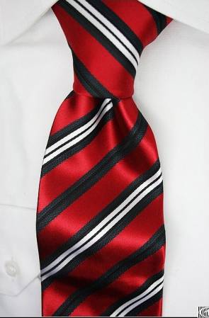 Charming Necktie Wrt-123 In Red Colour