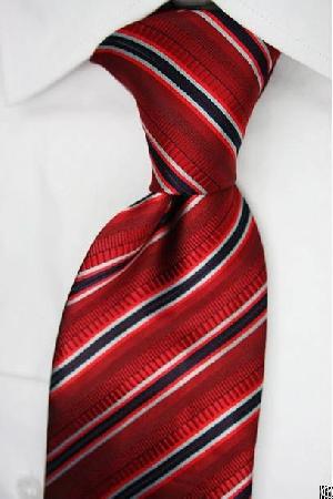 Silk Red Necktie Wrt-121