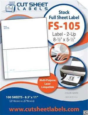 half sheet shipping labels fs 105
