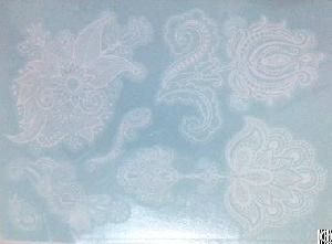 White Henna Lace Temporary Tattoo Sticker