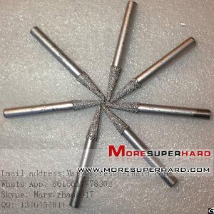 vacuum brazed diamond grinding head pins mounted engraving stone gemstone