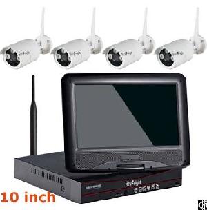 4ch wifi 10inch plug play lcd nvr kit