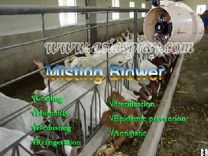 cultivation farms misting cooling sterilize fan