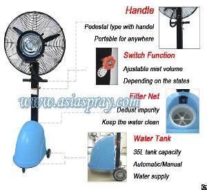 Deluxe High Quality Pedestal Spraying Mist Fan Series650 For Indoor Outdoor