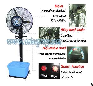 Economical Stand Floor Type Water Spray Mist Cooling Fan Direct Factory Supply