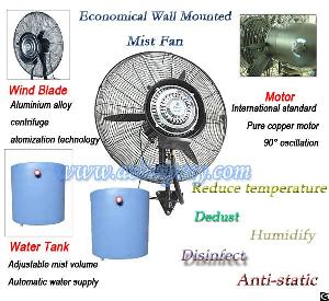 Economical Wall Mounted Water Spraying Fan Low Cost From Factory Direct Supply Hot Sale