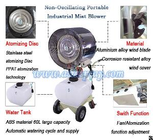 non oscillating standing misting water spray centrifugal blower ventilator draught fan