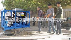 Stationary Cleaning Industrial Unit Machine Of Extra High Pressure For Dedust Factory Workshop