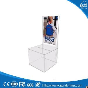 customized acrylic suggestion box manufacture