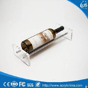 customized clear acrylic wine bottle holder