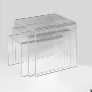 modern clear acrylic display bridges